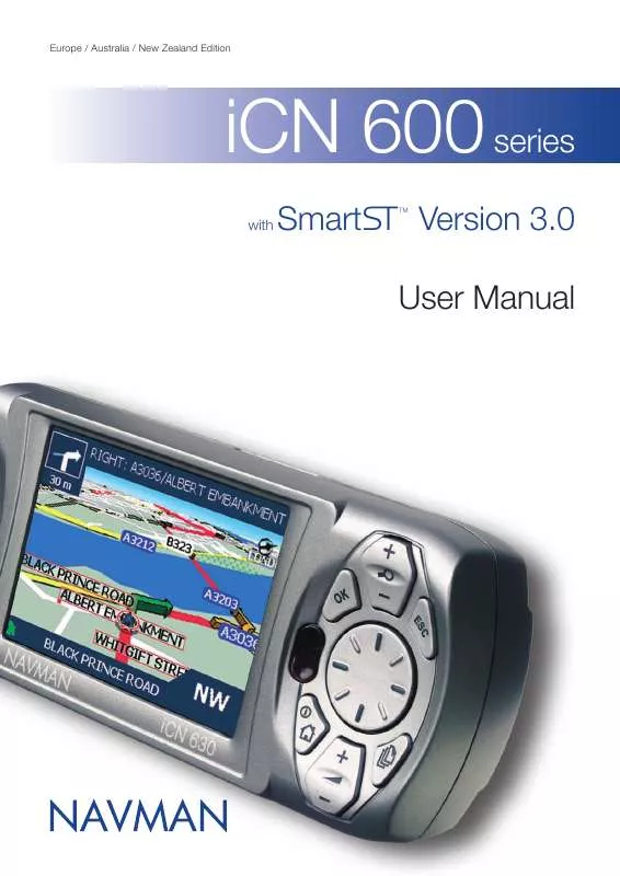 Mode d'emploi NAVMAN ICN600 SMART STV3