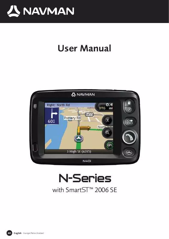 Mode d'emploi NAVMAN NSERIES