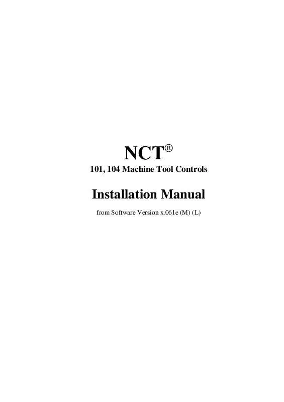 Mode d'emploi NCT NCT101