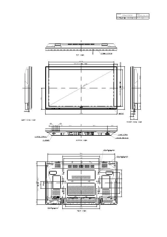 Mode d'emploi NEC TECHNICAL DRAWING-42XR4