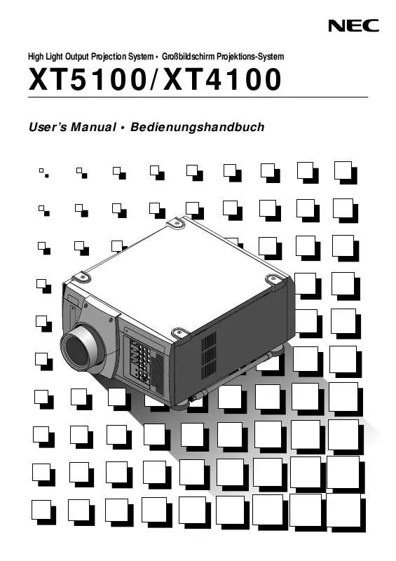 Mode d'emploi NEC XT5100