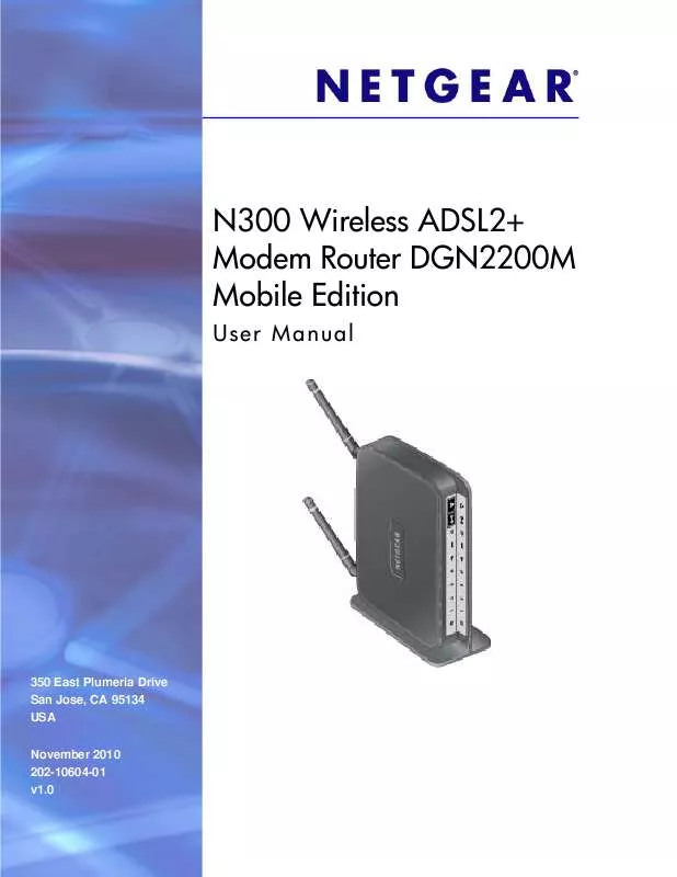 Mode d'emploi NETGEAR DGN2200M