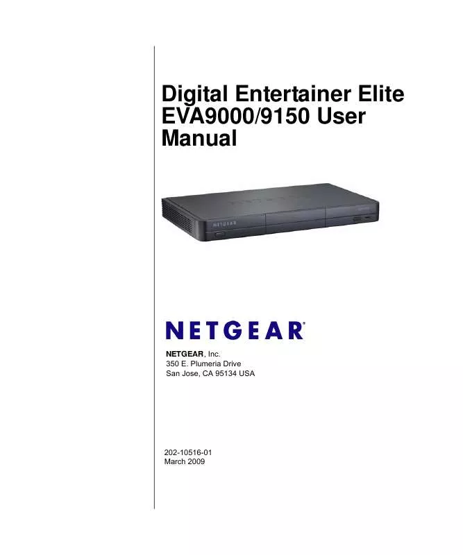 Mode d'emploi NETGEAR EVA 9150