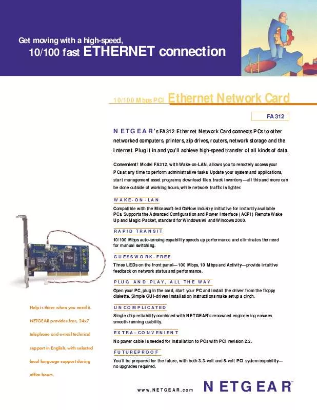 Mode d'emploi NETGEAR FA312