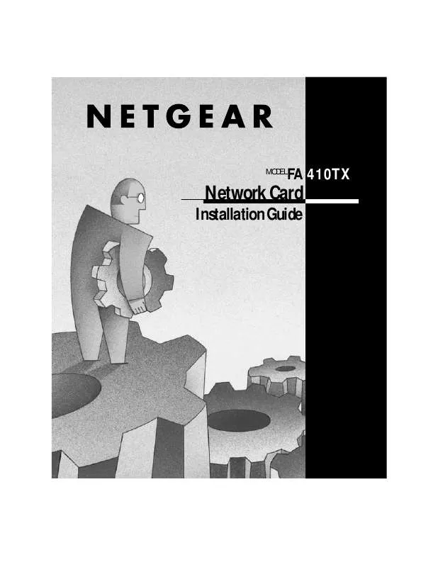 Mode d'emploi NETGEAR FA410TX