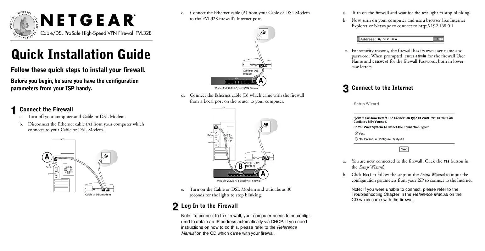 Mode d'emploi NETGEAR FVL328