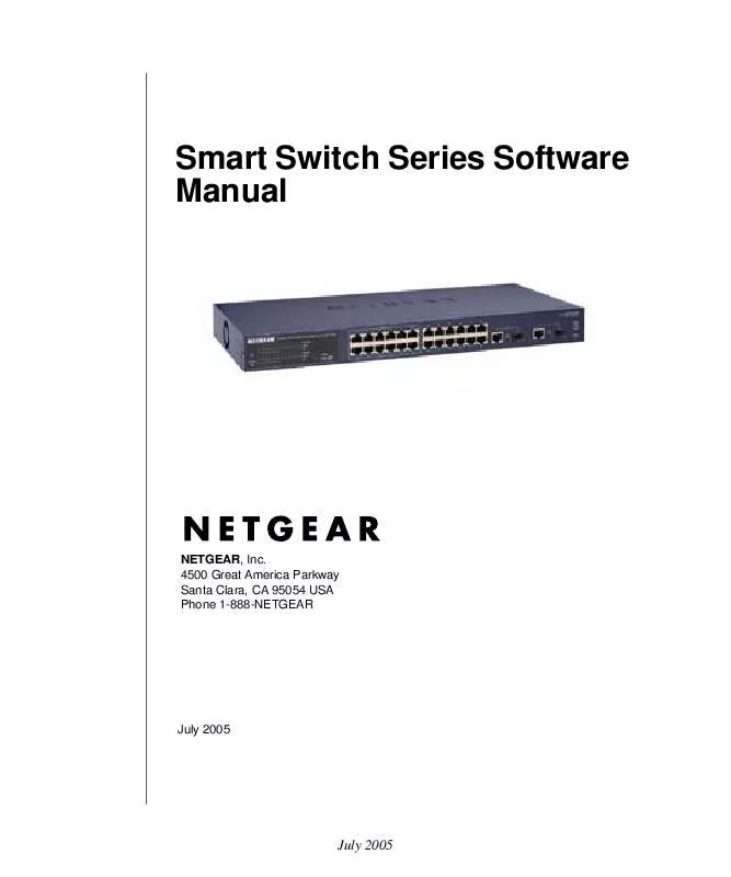 Mode d'emploi NETGEAR GS716TV1