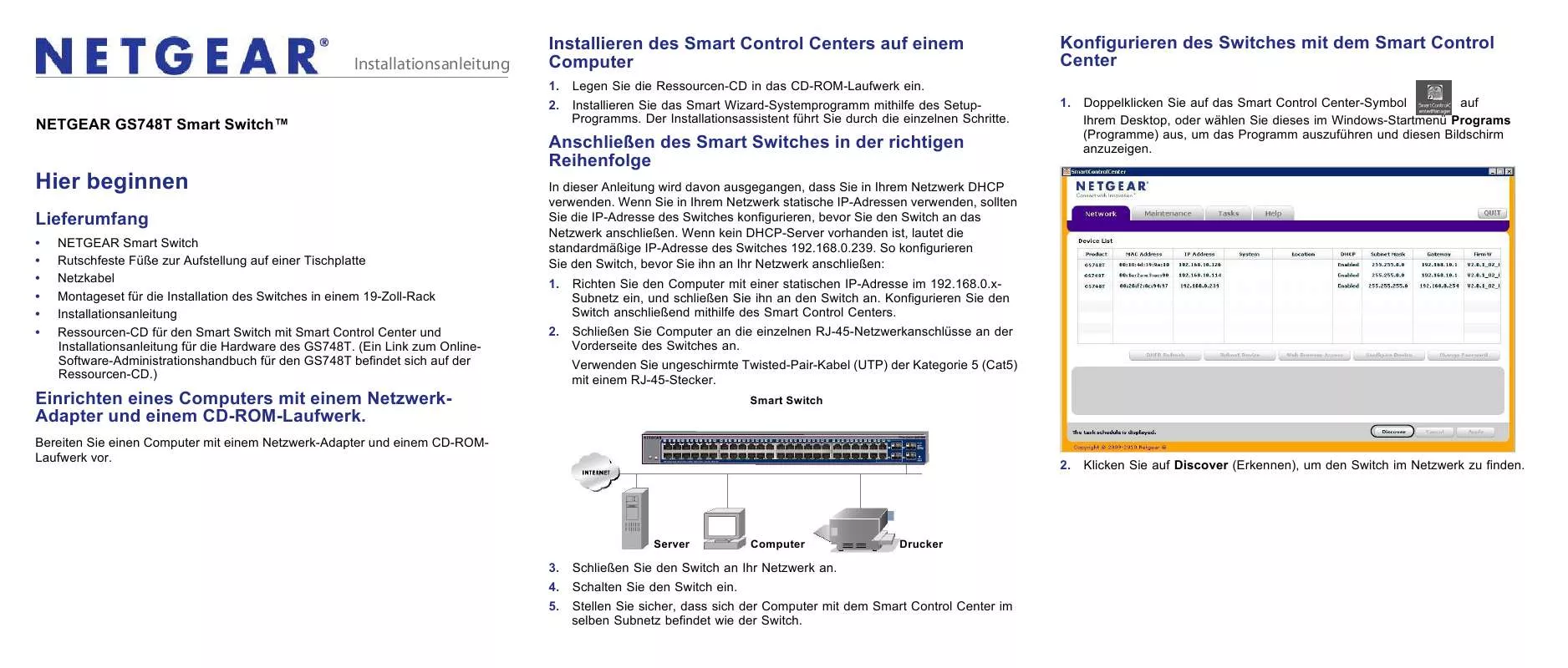 Mode d'emploi NETGEAR GS748TV4