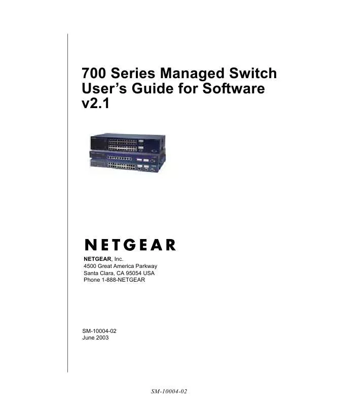 Mode d'emploi NETGEAR GSM712