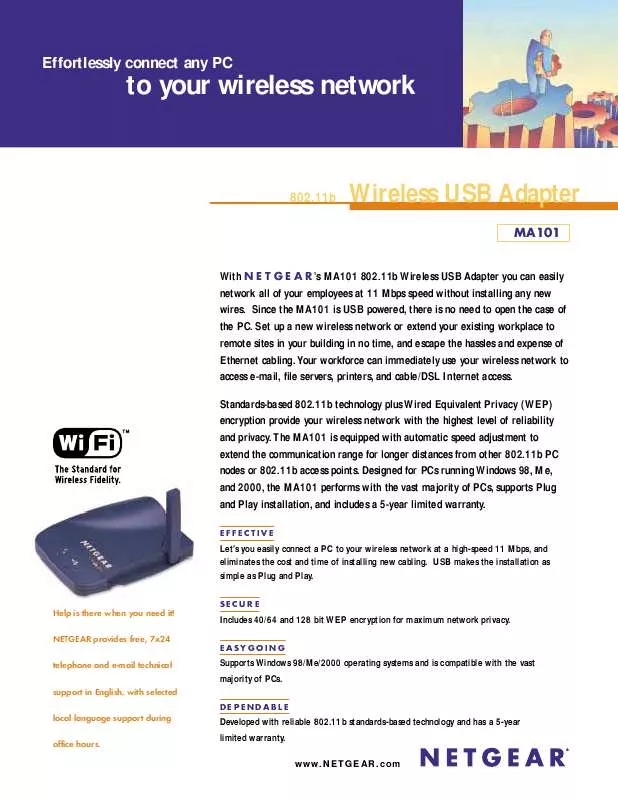 Mode d'emploi NETGEAR MA101