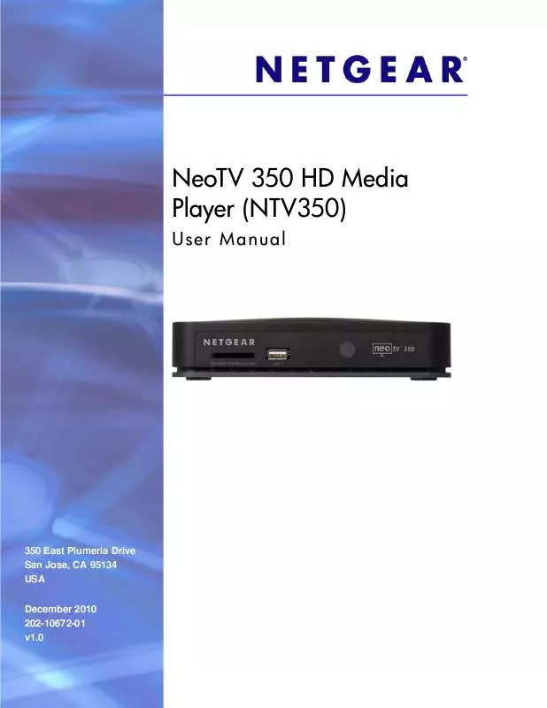 Mode d'emploi NETGEAR NTV350