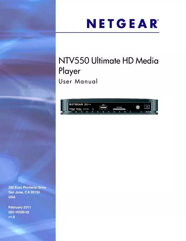 Mode d'emploi NETGEAR NTV550