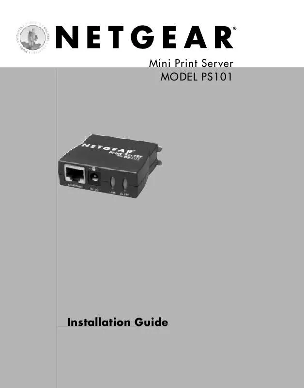 Mode d'emploi NETGEAR PS101V2