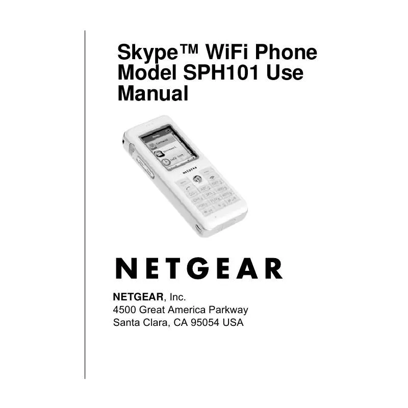 Mode d'emploi NETGEAR SPH101