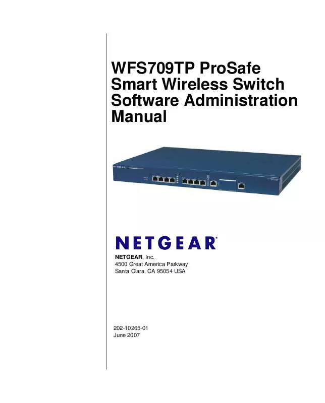 Mode d'emploi NETGEAR WFS709TP