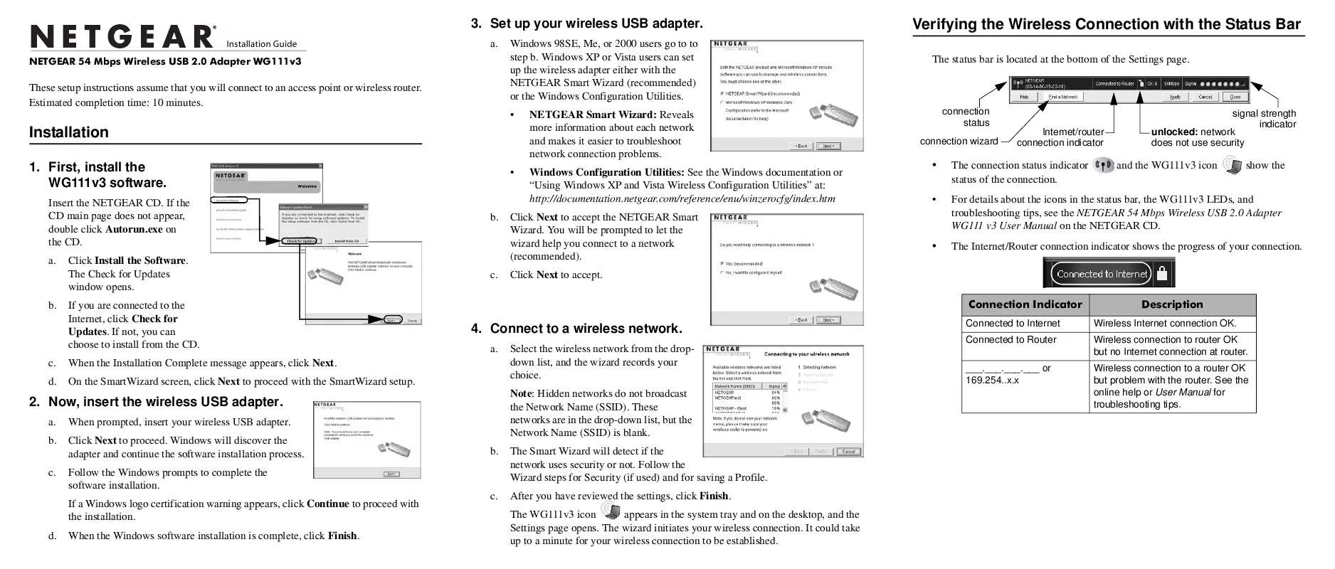 Mode d'emploi NETGEAR WG111V3