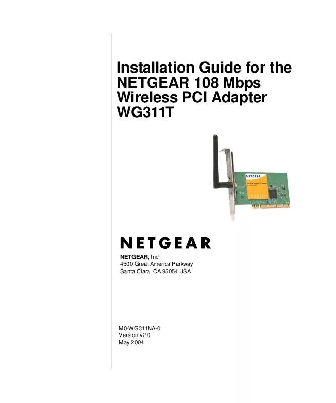 Mode d'emploi NETGEAR WG311