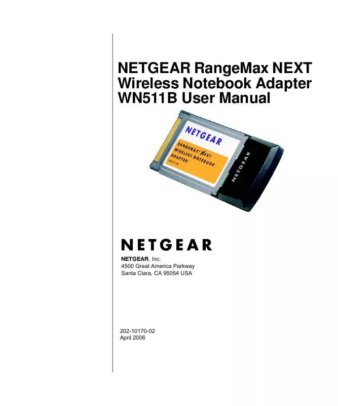 Mode d'emploi NETGEAR WN511B