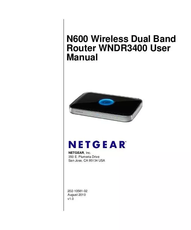 Mode d'emploi NETGEAR WNDR3400