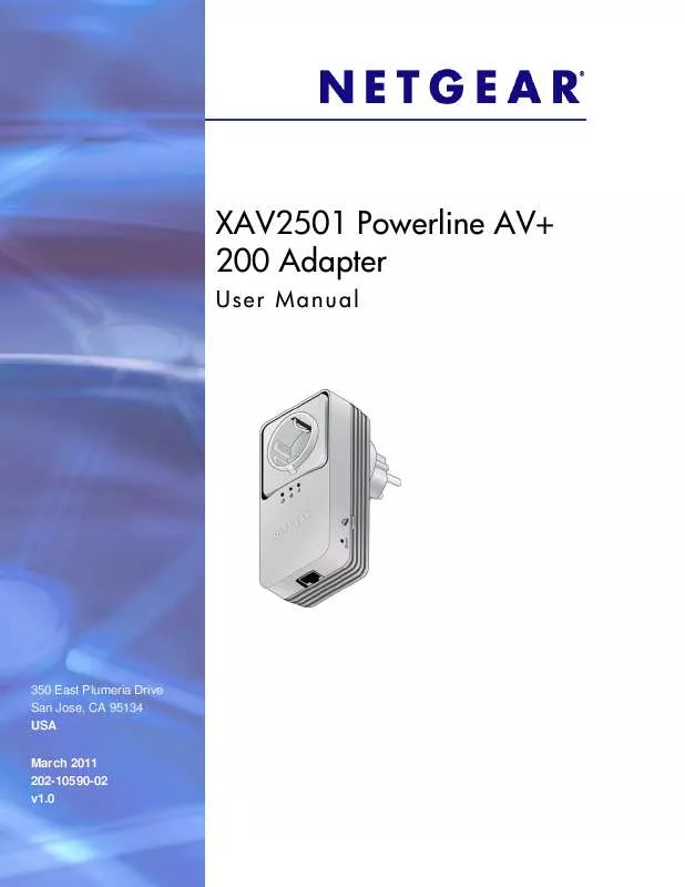 Mode d'emploi NETGEAR XAV2501