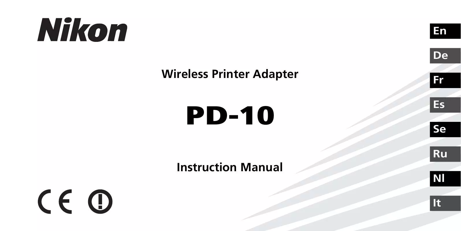 Mode d'emploi NIKON PD-10