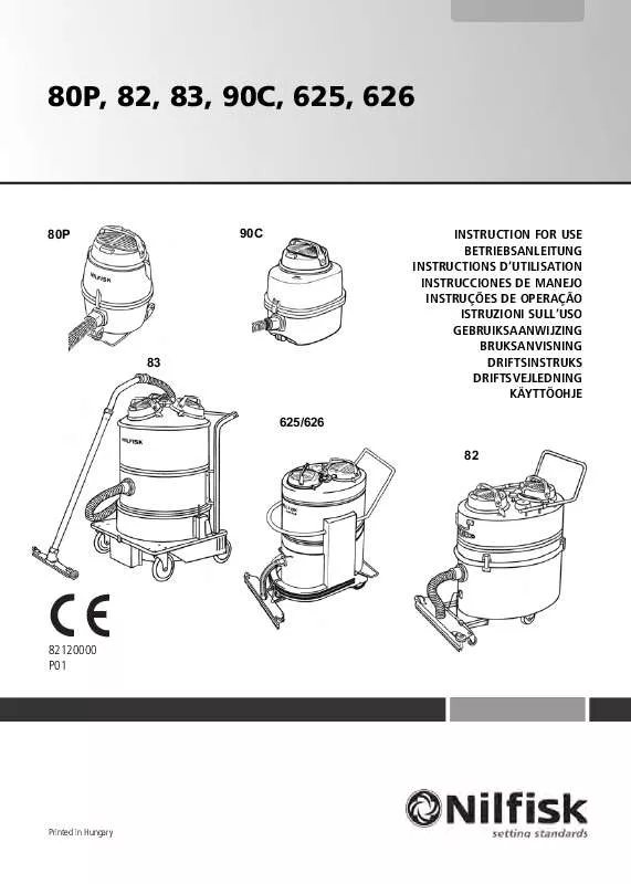 Mode d'emploi NILFISK 625