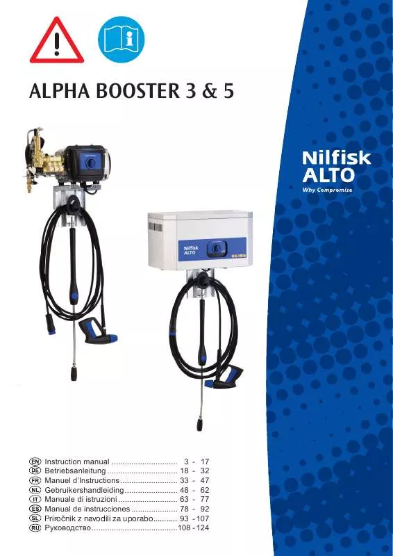 Mode d'emploi NILFISK ALPHA BOOSTER 3