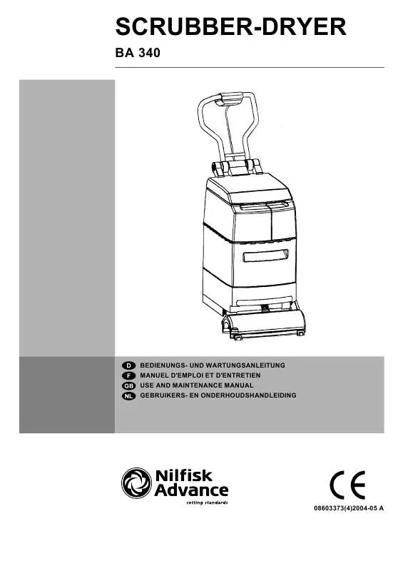 Mode d'emploi NILFISK BA 340