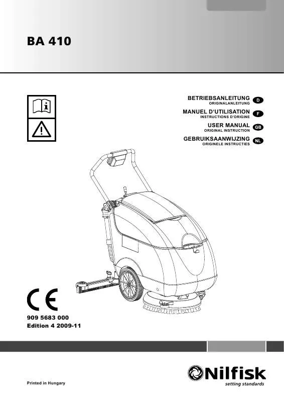 Mode d'emploi NILFISK BA 410