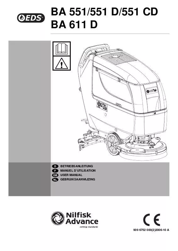 Mode d'emploi NILFISK BA 611 D