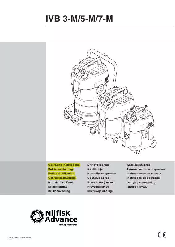 Mode d'emploi NILFISK IVB-3M