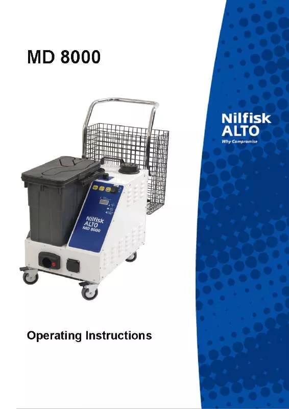 Mode d'emploi NILFISK MD 8000