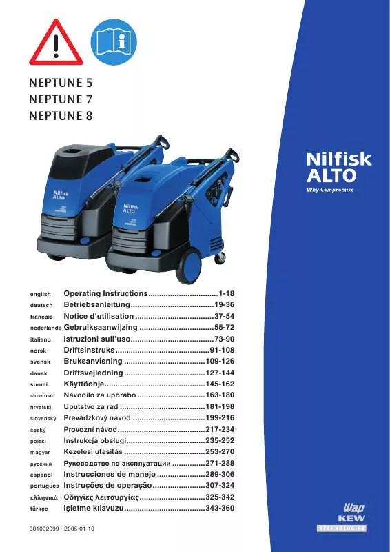 Mode d'emploi NILFISK NEPTUNE 5