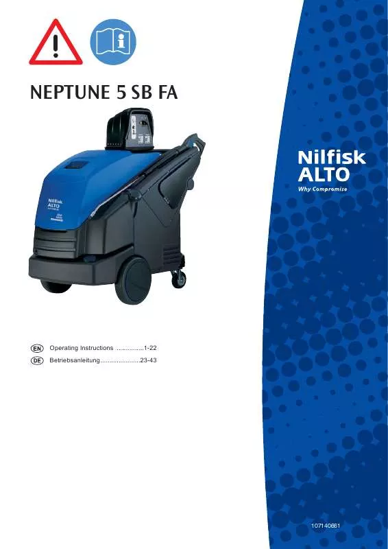 Mode d'emploi NILFISK NEPTUNE SB FA