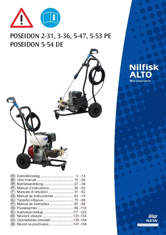 Mode d'emploi NILFISK POSEIDON 5-47