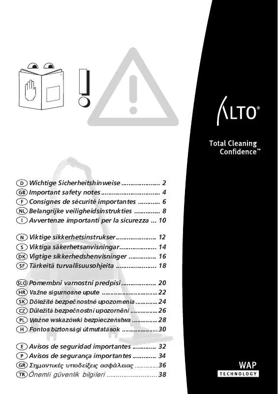 Mode d'emploi NILFISK SB TANDEM