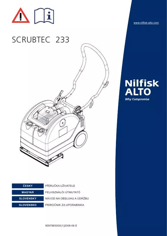 Mode d'emploi NILFISK SCRUBTEC 233