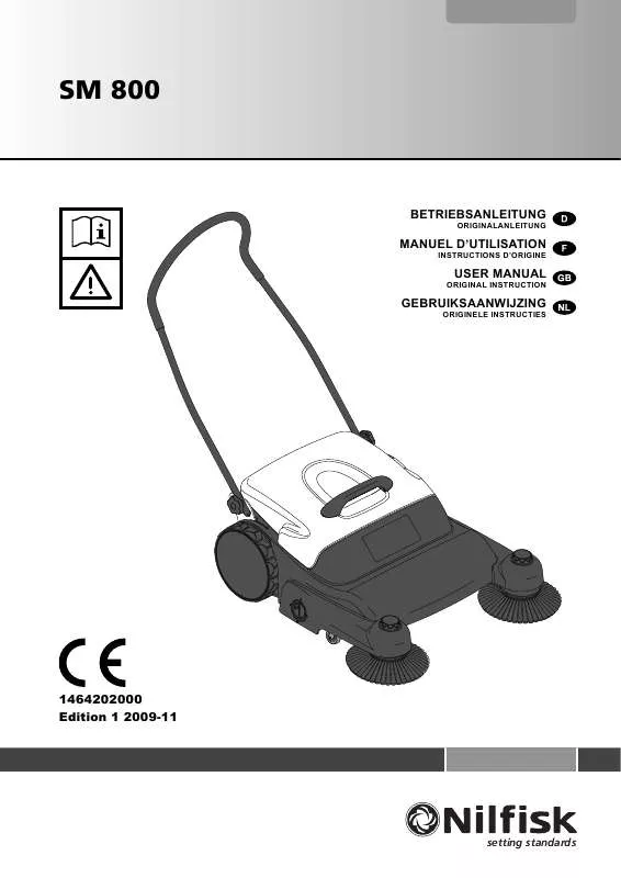 Mode d'emploi NILFISK SM 800