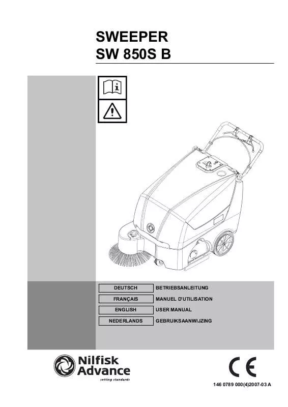 Mode d'emploi NILFISK SW 850S B