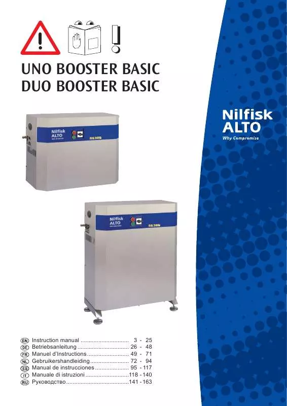 Mode d'emploi NILFISK UNO BOOSTER BASIC