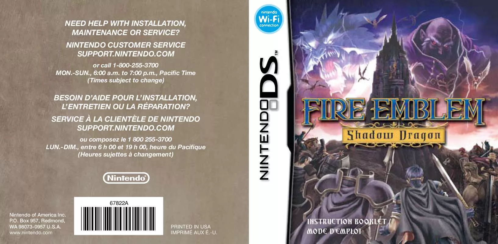 Mode d'emploi NINTENDO DS FIREEMBLEM SHADOW DRAGON