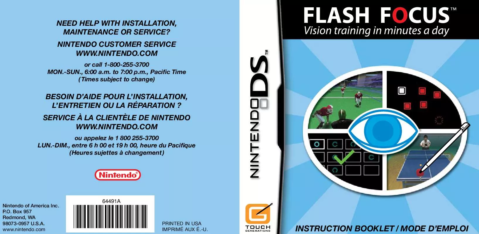 Mode d'emploi NINTENDO DS FLASH_FOCUS