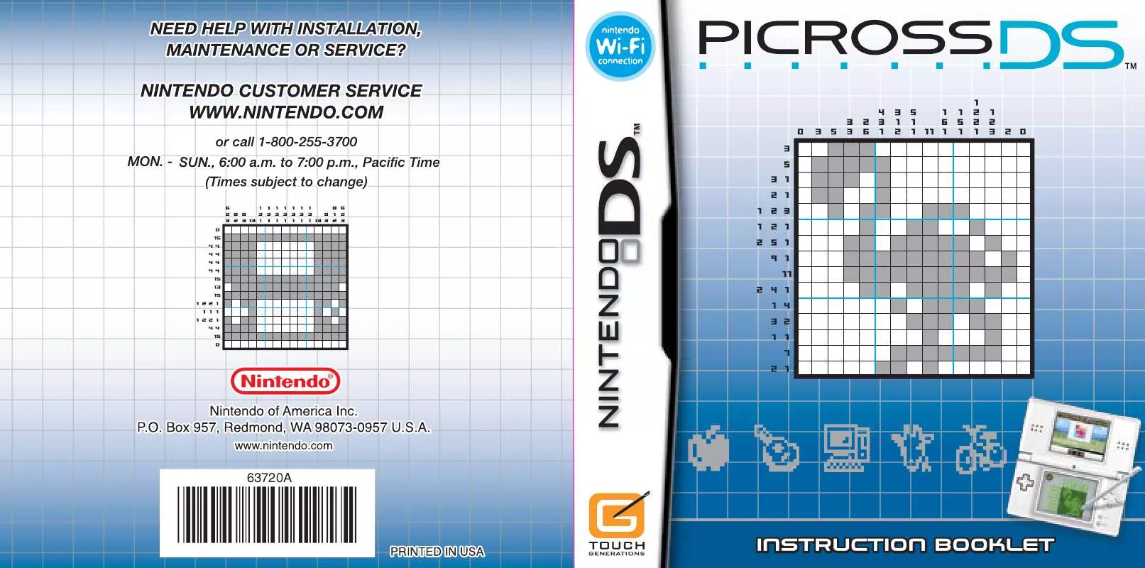 Mode d'emploi NINTENDO DS PICROSS