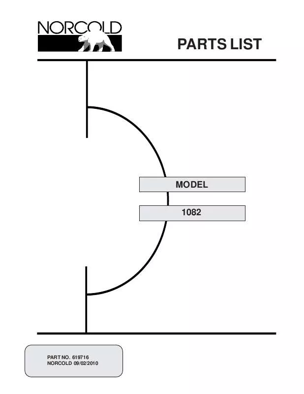 Mode d'emploi NORCOLD 1082