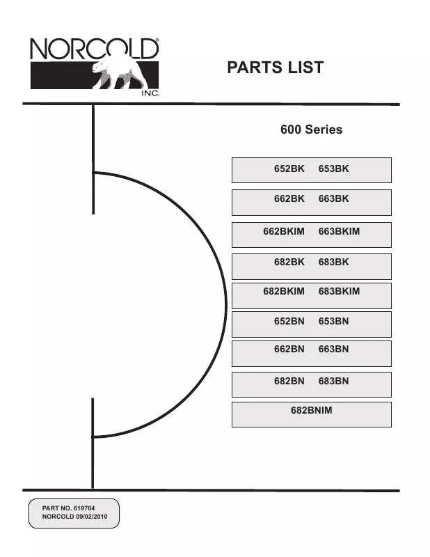 Mode d'emploi NORCOLD 600