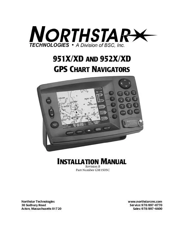 Mode d'emploi NORTHSTAR 952X