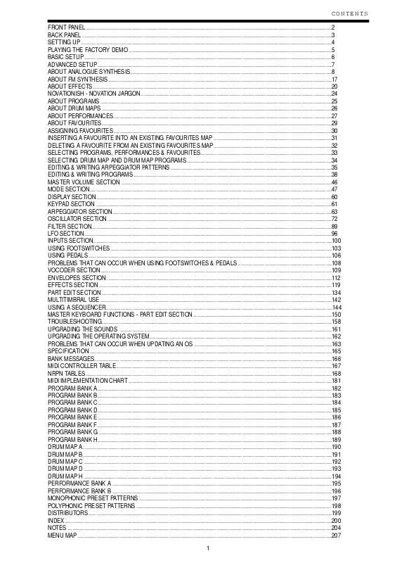 Mode d'emploi NOVATION SUPERNOVA II