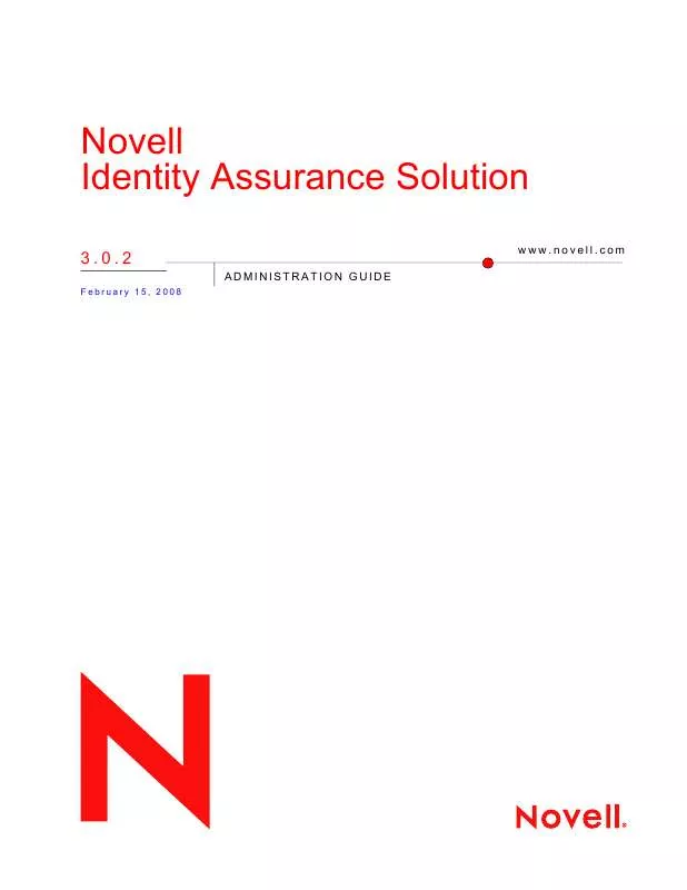 Mode d'emploi NOVELL IDENTITY ASSURANCE SOLUTION 3.0.2