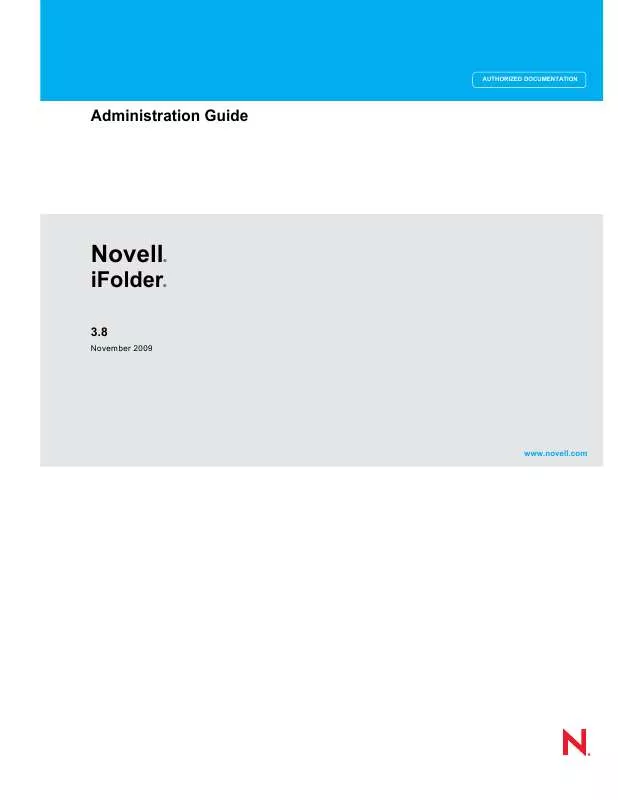 Mode d'emploi NOVELL IFOLDER 3.8