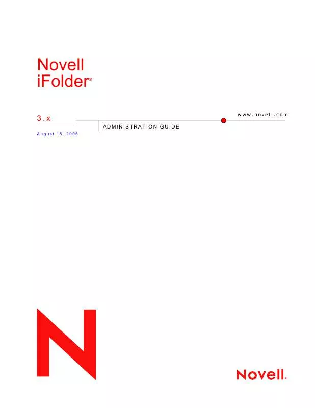 Mode d'emploi NOVELL IFOLDER 3